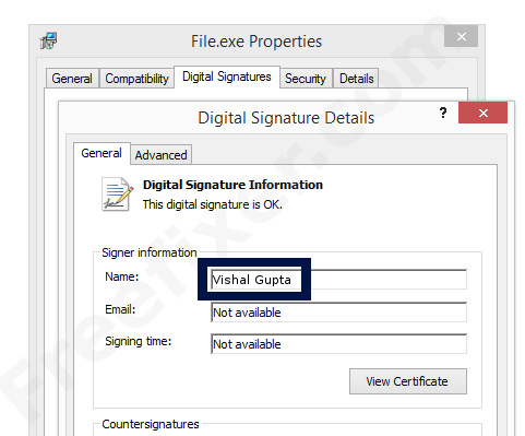 Screenshot of the Vishal Gupta certificate